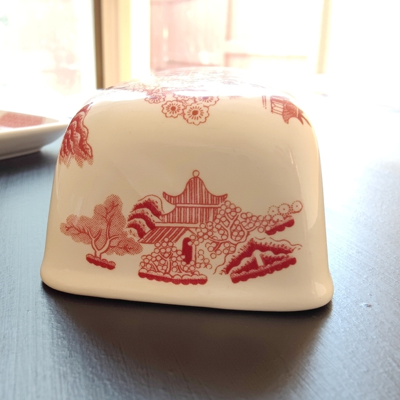 Churchill Willow | Rosa Pink | butter dish - Picture 10 of 10